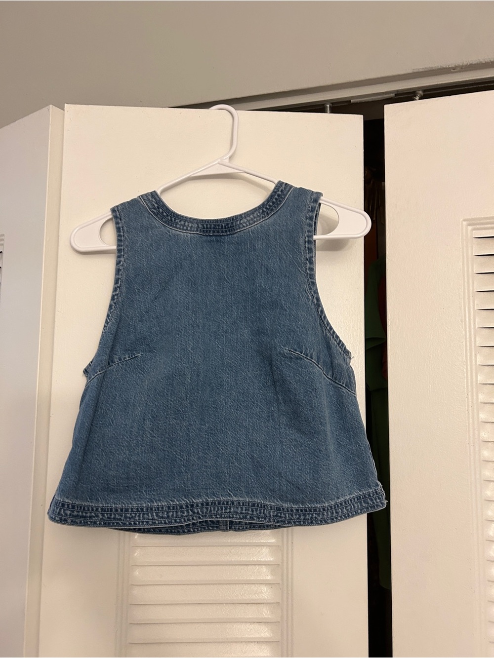 American Eagle Outfitters Denim Blue Girls Tank Top